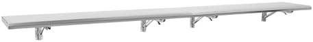 Folding Concession Shelf, Stainless Steel Serving Shelf 96" L x 12'' W Wall Shelf for Concession Window Food Truck Restaurant Kitchen Garage Laundry - Image 6