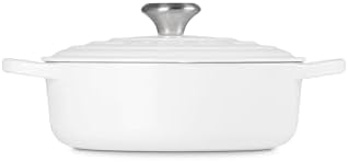 Le Creuset Enameled Cast Iron Round Wide Dutch Oven, 3.5 qt., White - Image 4