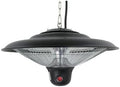 Electric Hanging Patio Heater, Ceiling Mounted, 1500W, 3 Power Settings, Remote Control, Black, Perfect for Garage, Patio, Deck, Gazebo, Backyard by AZPatioHeatersLLC