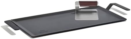 Made In Cookware - Carbon Steel Griddle + Grill Press - Professional Cookware - Crafted in Sweden - Induction Compatible by Unknown