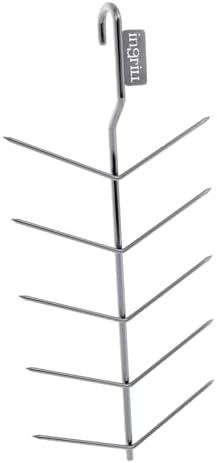 INGRILL Multi-Level Hanging Skewer Rack for Smoker & Barrel Grill – 304 Stainless Steel Vertical BBQ Rack for Sausages, Corn, Meat & Vegetables by InGrill
