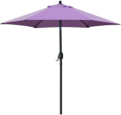 Sunnyglade 7.5' Patio Umbrella Outdoor Table Umbrella Tilt Crank Purple by Sunnyglade