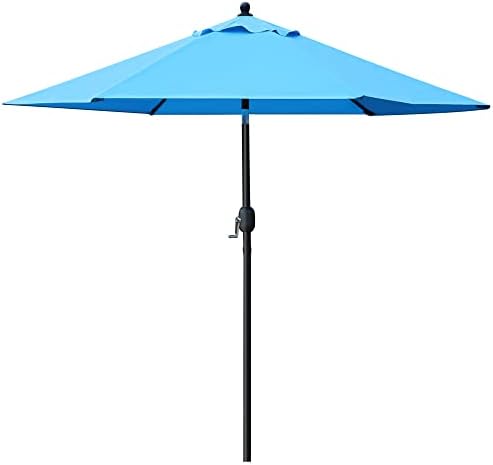Sunnyglade 7.5' Patio Umbrella Outdoor Table Umbrella Tilt Crank Blue by Sunnyglade