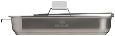 Stanley Wildfare Pro 5-Piece Stainless Steel Square Pan Cook Set | 10 in Fry Pan with Fold & Lock Handle | Cutting Board and Spatula | Camping Essentials for Your Camp Kitchen | BPA-Free - Image 2