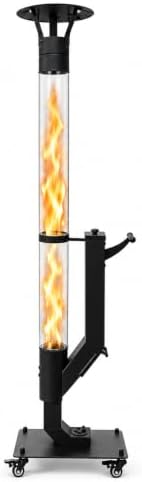 Outdoor Pellet Heater, 64 Inch Wood Pellet Rocket Stove by Unknown