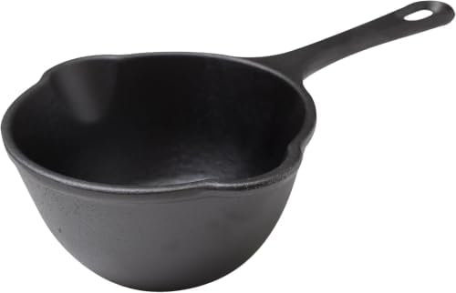 Victoria 0.5-Quart Cast Iron Saucepan, Small Cast Iron Melting Pot Seasoned with Flaxseed Oil, Made in Colombia, Black (Pack of 6) by VictoriaCastIron