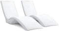 Step2 Vero Pool Lounger 2-Pack, Weighted in-Pool Lounge Chairs for Tanning Ledge and Baja Shelf, White by Unknown
