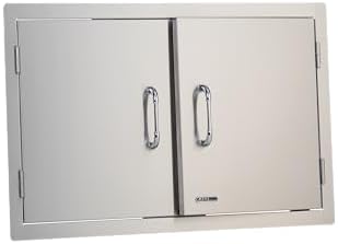 Bull Outdoor Products 34000 38" Double Access Doors – 304 16 Gauge Stainless Steel, Double Walled Design, Rust and Stain Resistant, Outdoor Kitchen Cabinet Access for Propane Tanks, Heavy Duty - Image 4