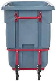 Rubbermaid Commercial Products Tilt Truck, 1 Cu Yd, 1250lbs Cap, Gray - Image 4