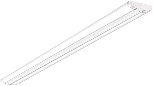 ANTLUX 110W 8FT LED Wraparound Ultra Slim Strip Lights, 12600 Lumens, 5000K, 8 Foot LED Garage Warehouse Light, No Glare, Flush Mount Office Ceiling Lighting Fixture, Fluorescent Tube Replacement by AntLux