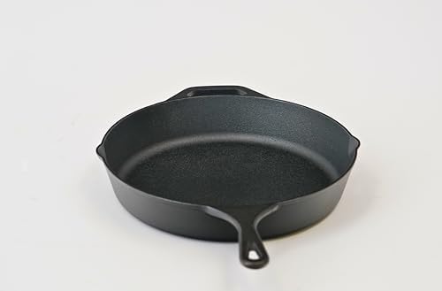 Cast Iron， Pre-Seasoned Skillet 5pcs Set, Including 3", 5", 8", 9" and 12" - Image 4