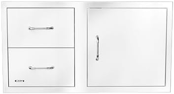 Bull Outdoor Products 55875 38" Door/Drawer Combo – 304 16 Gauge Stainless Steel, Soft Close Drawers, Double Walled Door, Access for Propane Tanks, Rust Resistant Outdoor Kitchen Storage - Image 5
