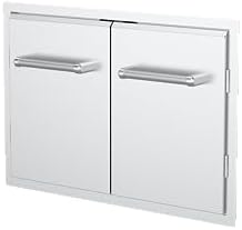 SPIRE 33" Built-in Double Access Door, Stainless Steel, Heavy-Duty Handles, Universal Mount, Perfect for Outdoor Kitchens & Islands, BBQ, Outdoor Grilling, Backyards, 780-0018B - Image 3