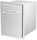 SPIRE Stainless Steel Built-in Roll-Out Trash Can, 10 Gallon Trash Bin, Perfect for Outdoor Island Kitchens, BBQs, Grilling & Cooking, 480-0002 by Spire