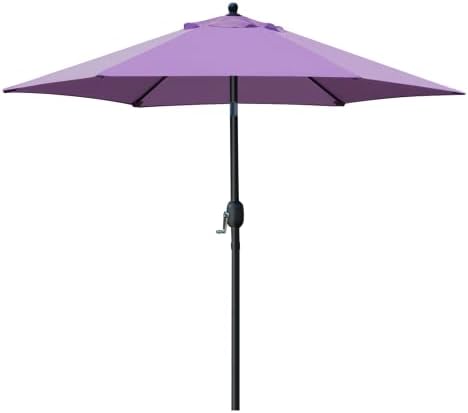 Sunnyglade 7.5' Patio Umbrella Outdoor Table Umbrella Tilt Crank Purple - Image 2