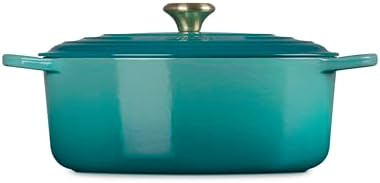 Le Creuset Enameled Cast Iron Oval Dutch Oven, 6.75 qt., Riviera - Image 4