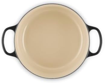 Le Creuset Enameled Cast Iron Round Dutch Oven, 5.5 qt., Licorice/Crucible - Image 3