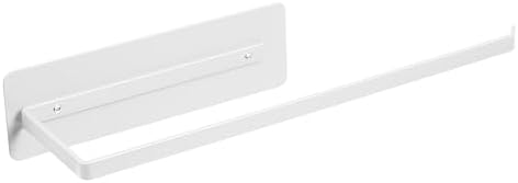 Magnetic Paper Towel Holder,White Towel Bar Rack for Refrigerator BBQ Grills Griddles Toolbox RVs Tailgates,Heavy Duty Strong Magnet Backing,12”(L) x 3”(H),Fit Most US Paper Roll by EASTTOWEST