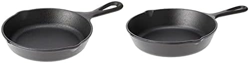 Lodge Wildlife Series Cast Iron Skillets with Wolf and Duck Scenes (6.5" and 8") by Unknown