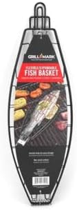 Grill Mark 8083971 Black & Silver Steel Fish Basket by GrillMark