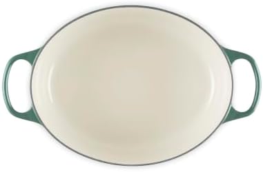 Le Creuset Enameled Cast Iron Oval Dutch Oven, 6.75 qt., Artichaut/Crucible - Image 3
