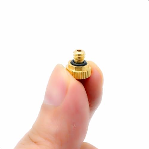 10Pcs Brass Misting Nozzle - 0.008" Orifice (0.2mm) Dia 10/24 UNC Replacement Heads for Outdoor Cooling System (0.2mm) - Image 3