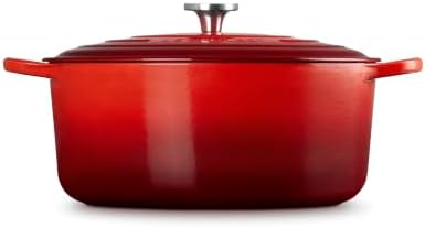 Le Creuset Enameled Cast Iron Round Dutch Oven, 13.25 qt., Cerise/Crucible - Image 4