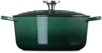 Le Creuset Enameled Cast Iron Round Dutch Oven, 5.5 qt., Artichaut/Crucible - Image 4