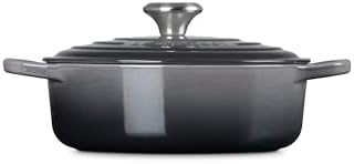 Le Creuset Enameled Cast Iron Round Wide Dutch Oven, 3.5 qt., Oyster - Image 4