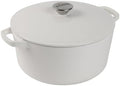 Lodge 5 Quart Cast Iron Elements Enamel Dutch Oven - Snow by Lodge