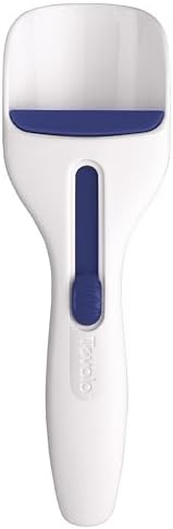 Tovolo Cupcake Scoop Batter Dispenser for Cupcakes Muffins Pancakes & Cookie Dough, Easy to Clean Batter Scoop Slide Dispenses Quicker for Even Size Baked Goods Kitchen Gadget, Deep Indigo by Tovolo