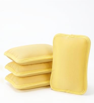 MEKER 4 PCS Grill Replacement Head, Yellow (NO Grill Brush) by BornforLiving