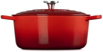 Le Creuset Enameled Cast Iron Round Dutch Oven, 7.25 qt., Cerise/Crucible - Image 4