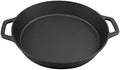 Large Pre-Seasoned Cast iron Skillet 17" Dual handle,Commercial grade Outdoor Camping cooking tool,Pizza, Frying pan can use on Open fire,Grill,Stovetop,Induction,Oven. by HomeVSS