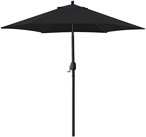 Sunnyglade 7.5' Patio Umbrella Outdoor Table Umbrella Tilt Crank Black by Sunnyglade