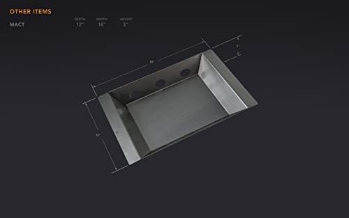 Mont Alpi Stainless Steel Lightweight Charcoal Tray Smoker Basket Holder Pan - Zone Cooking for any MAi805 / MAI400 / MA-957 / MABI805 / MABI400 / Artwood Outdoor Kitchen Island BBQ Gas Grill - MACT - Image 3