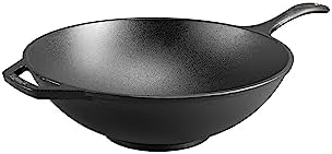 Lodge Chef Collection 12.5 Inch Pre-Seasoned Cast Iron Wok by Lodge