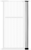 Lumizone 55.12" Extra Tall Pet Gate Extension Kit 4.13" Wide Black by Lumizone