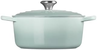 Le Creuset Enameled Cast Iron Round Dutch Oven, 4.5 qt., Sea Salt - Image 4