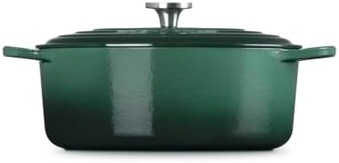 Le Creuset Enameled Cast Iron Oval Dutch Oven, 6.75 qt., Artichaut/Crucible - Image 4