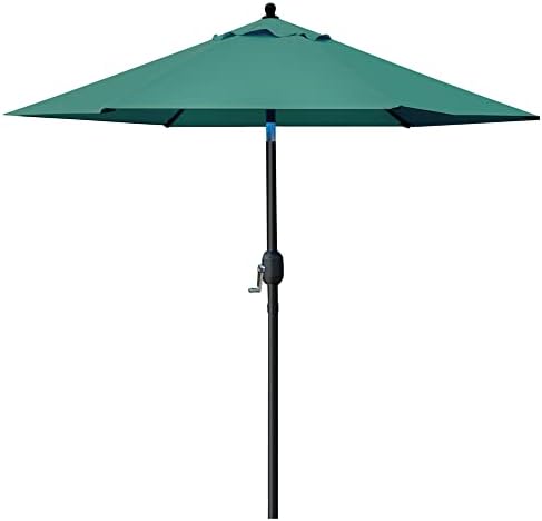 Sunnyglade 7.5' Patio Umbrella Outdoor Table Umbrella Tilt Crank Dark Green by Sunnyglade