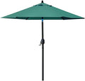 Sunnyglade 7.5' Patio Umbrella Outdoor Table Umbrella Tilt Crank Dark Green by Sunnyglade