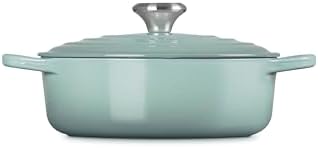 Le Creuset Enameled Cast Iron Round Wide Dutch Oven, 3.5 qt., Sea Salt - Image 4