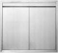 JIE JIN BBQ Access Door 24" W X 24" H Outdoor Kitchen Doors Double Doors Thickened 304 Stainless Steel Outdoor Kitchen Accessories Door for Indoor/Outdoor Kitchen Outdoor Cabinet BBQ Island by JIEJIN