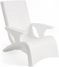 Step2 Vero Adirondack Chair, Stylish Poolside Lounger, Fade-Resistant, Waterproof Patio Furniture for Sun Shelf, Use in Pools up to 9-Inches of Water, Weighted, White by Unknown