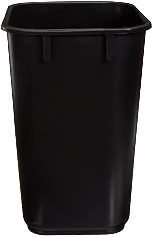 Amazon Basics Small Rectangular Commercial Office Wastebasket, Easy to Clean,11.4"L x 8"W x 12"H, 3 Gallon, Black, 6-Pack - Image 5