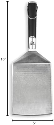 Pit Boss Grills Soft Touch Big Head Spatula, Black/Silver large - Image 4