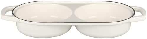 EDGING CASTING Enameled Cast Iron Double Bread Dutch Oven, White - Image 7