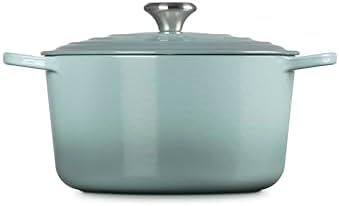 Le Creuset Enameled Cast Iron Signature Deep Round Oven, 6.5 qt., Sea Salt - Image 4
