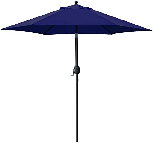 Sunnyglade 7.5' Patio Umbrella Outdoor Table Umbrella Tilt Crank Navy Blue by Sunnyglade